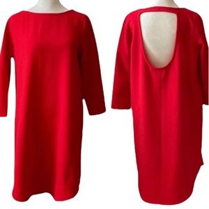 BB Dakota Noland Red Shift Dress - size women's medium - back cut out
